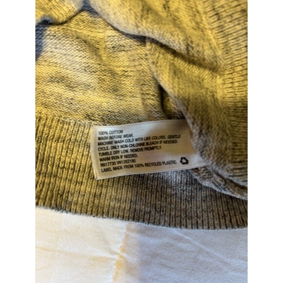 Genuine Kids Oshkosh Toddler 2T Raglan Cotton Sweater Heather Gray Geometric - Picture 3 of 5